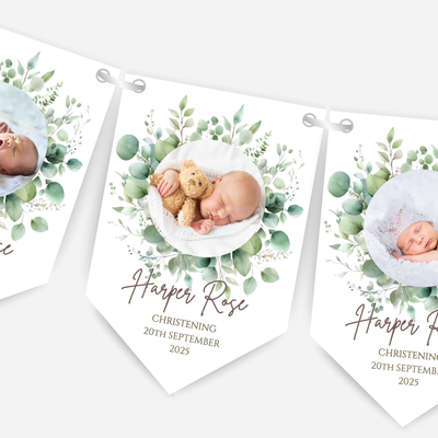 Christening or Baptism Photo Bunting - B176