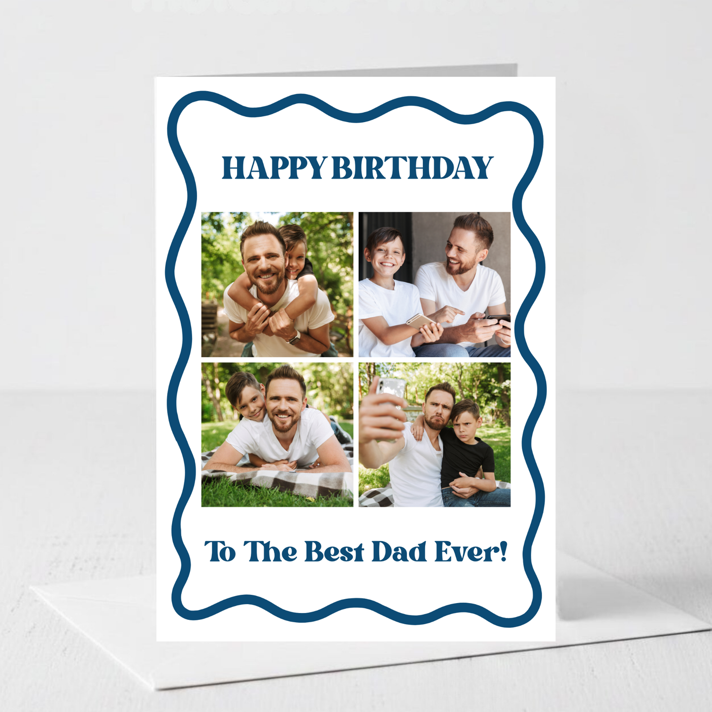 Happy Birthday Dad, Grandad or Any Relation Photo Card - PC13