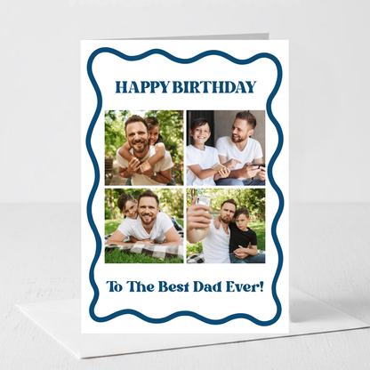 Happy Birthday Dad, Grandad or Any Relation Photo Card - PC13