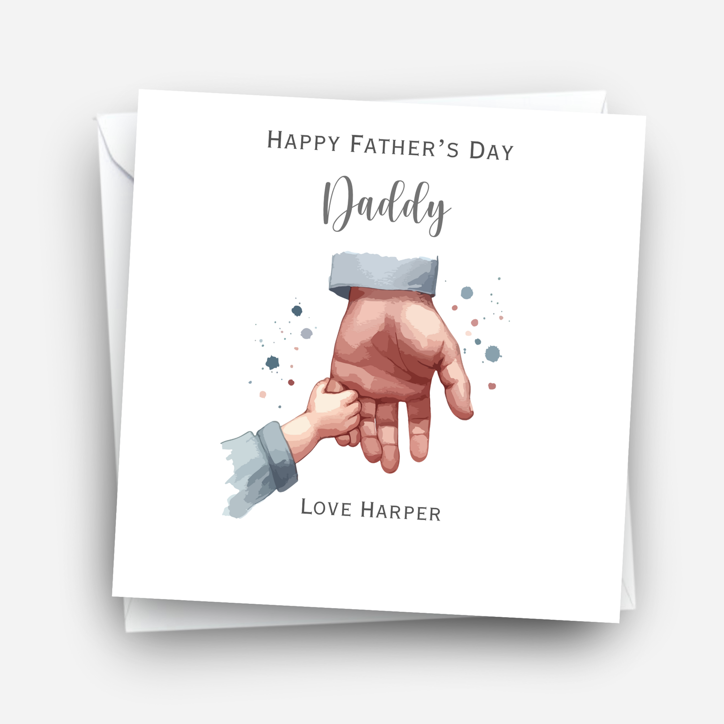 Fathers Day Card - Cute Hand Design - C790