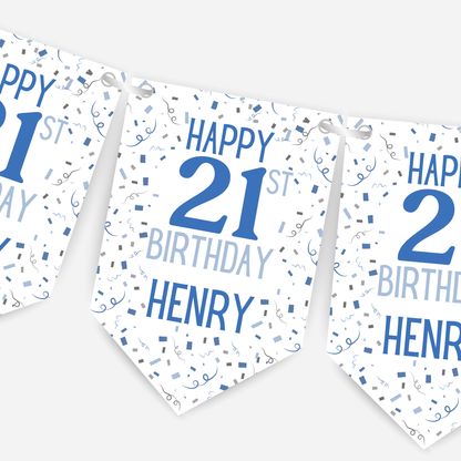 Party Style Any Age Birthday Bunting - B100