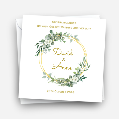 Golden Wedding Anniversary Card - C841