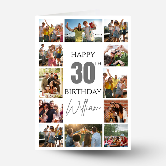 Photo Collage - 12 Photo Memories Card - PC01