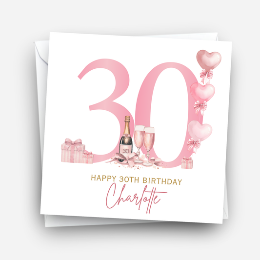 30th Birthday Card - C856
