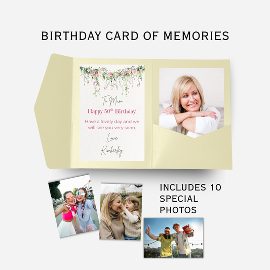 Birthday Card of Memories - Unique Photo Gift - PW2