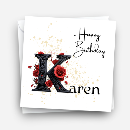 Alternative Gothic Style Birthday Card - C104