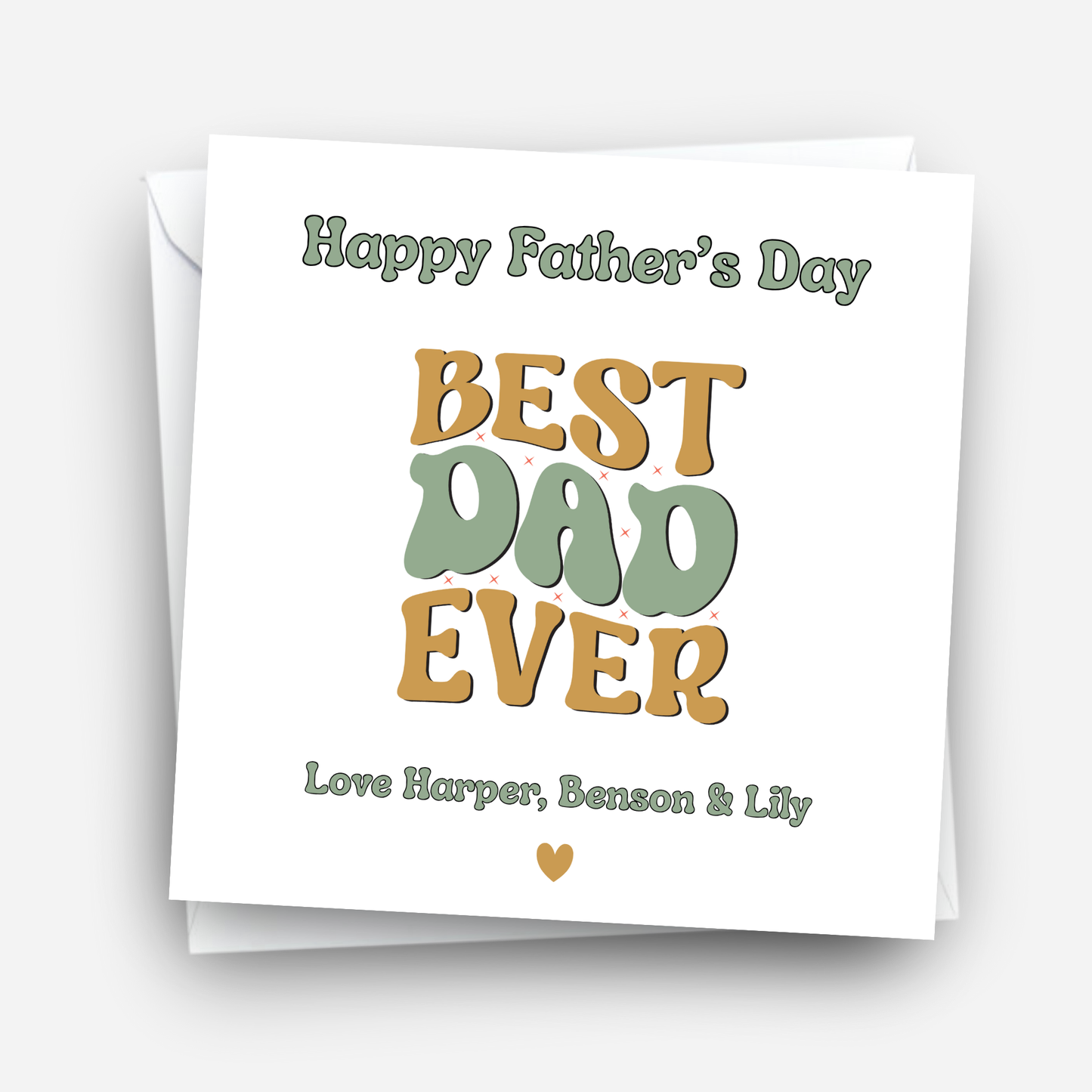 Father's Day Card - Funky Retro Design - C768