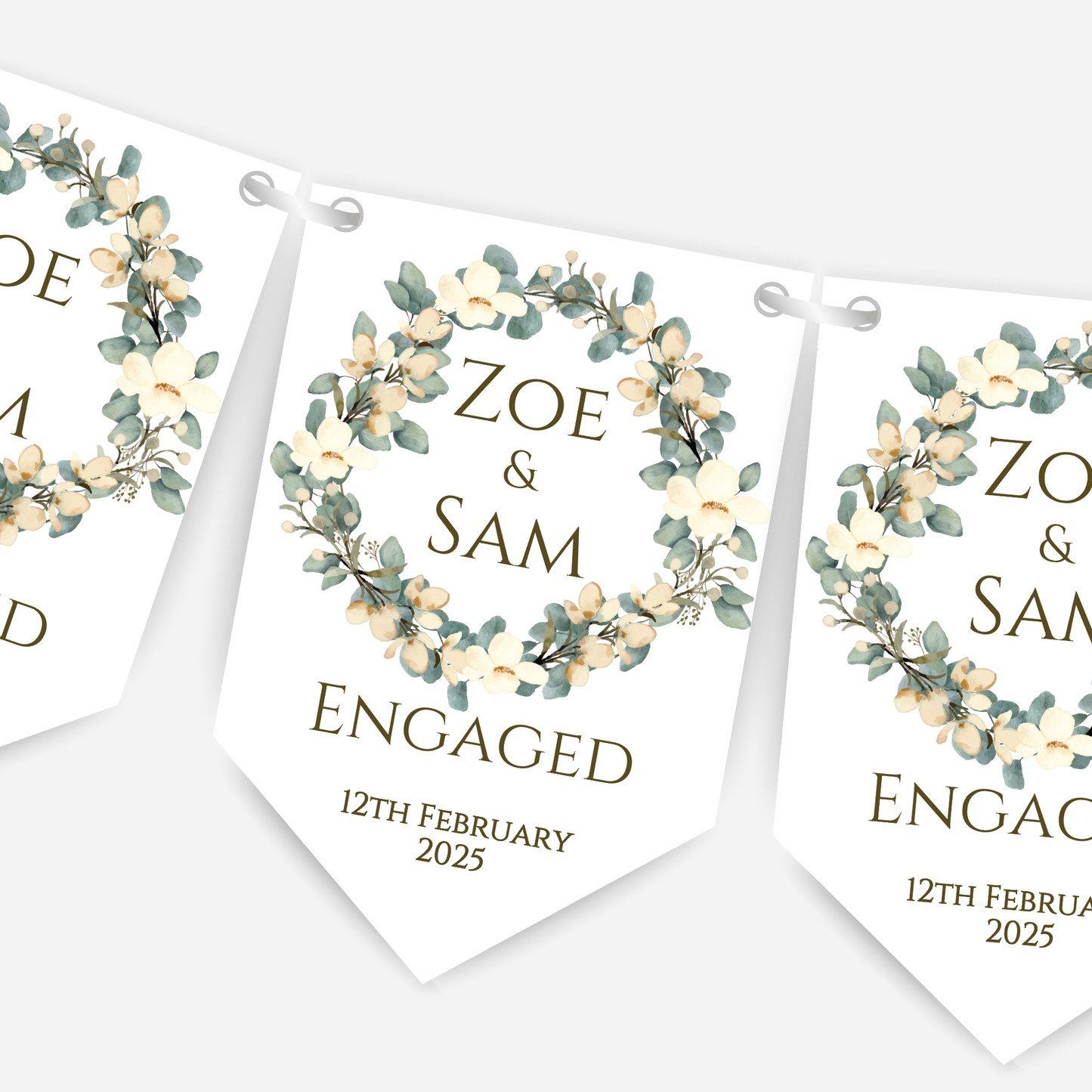 Engagement Or Wedding Pretty Bunting - B106