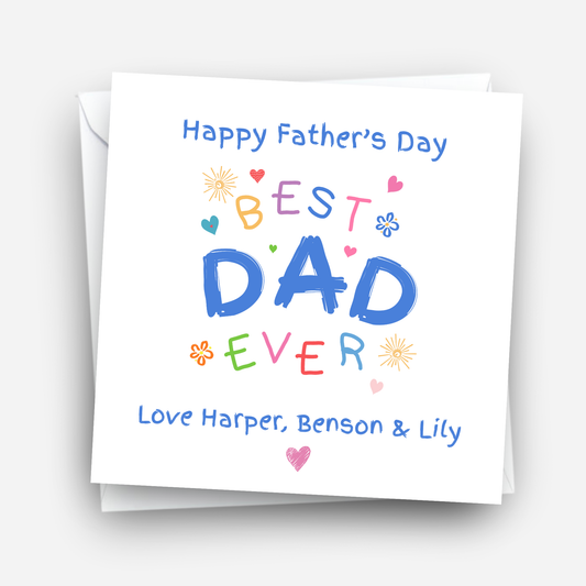 Best Dad Ever - Father's Day Card - C767