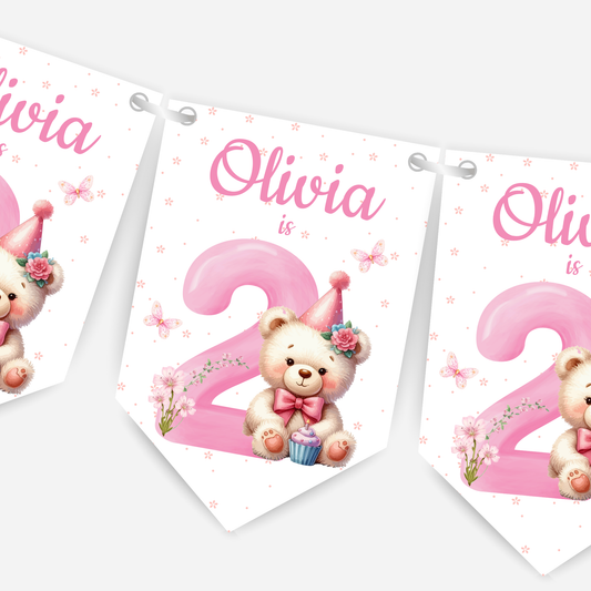Teddy Bear Age Bunting - B143