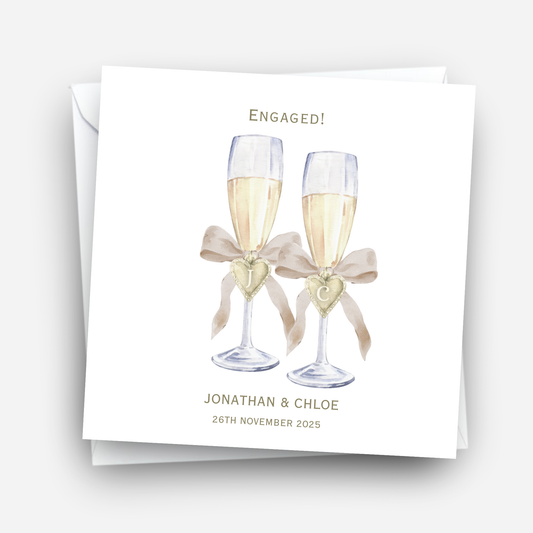 Champagne Glasses Card - C674