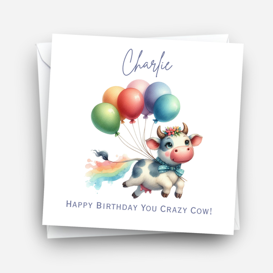 Crazy Cow! Birthday Card - C560