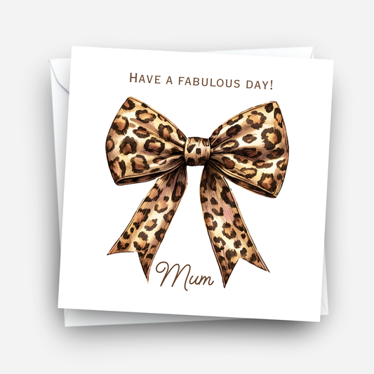 Mother's Day Card - Modern Bow Design - C746
