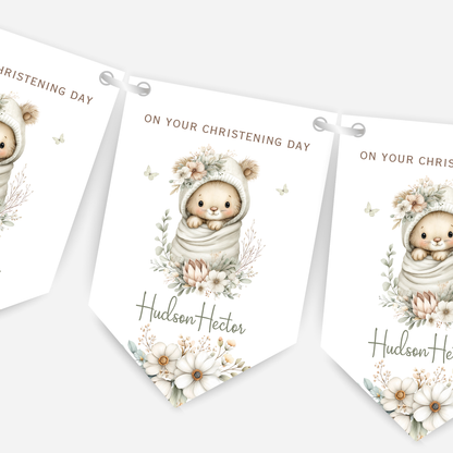 Christening or Baptism Cute Baby Bunting - B268