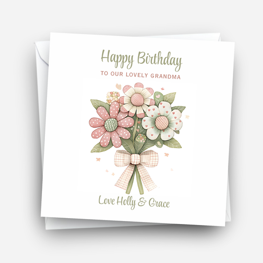 Flower Bouquet Birthday Card - C601