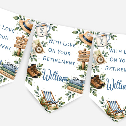 Retirement bunting, Hobby design - B333