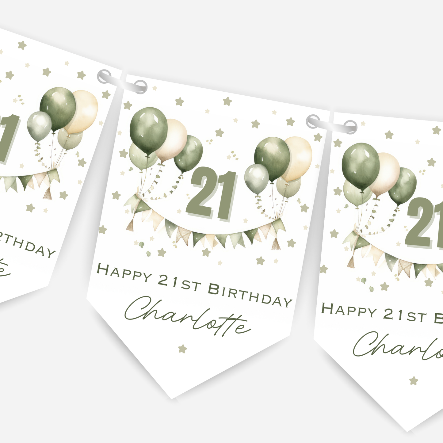 Gorgeous Party Bunting in Five Colours - B197