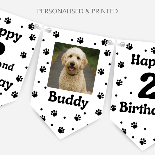 Dog Birthday Photo Bunting - B178