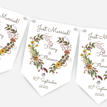 Engagement or Wedding Rustic Bunting - B208