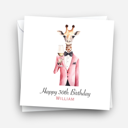 Fun Giraffe Card - C618