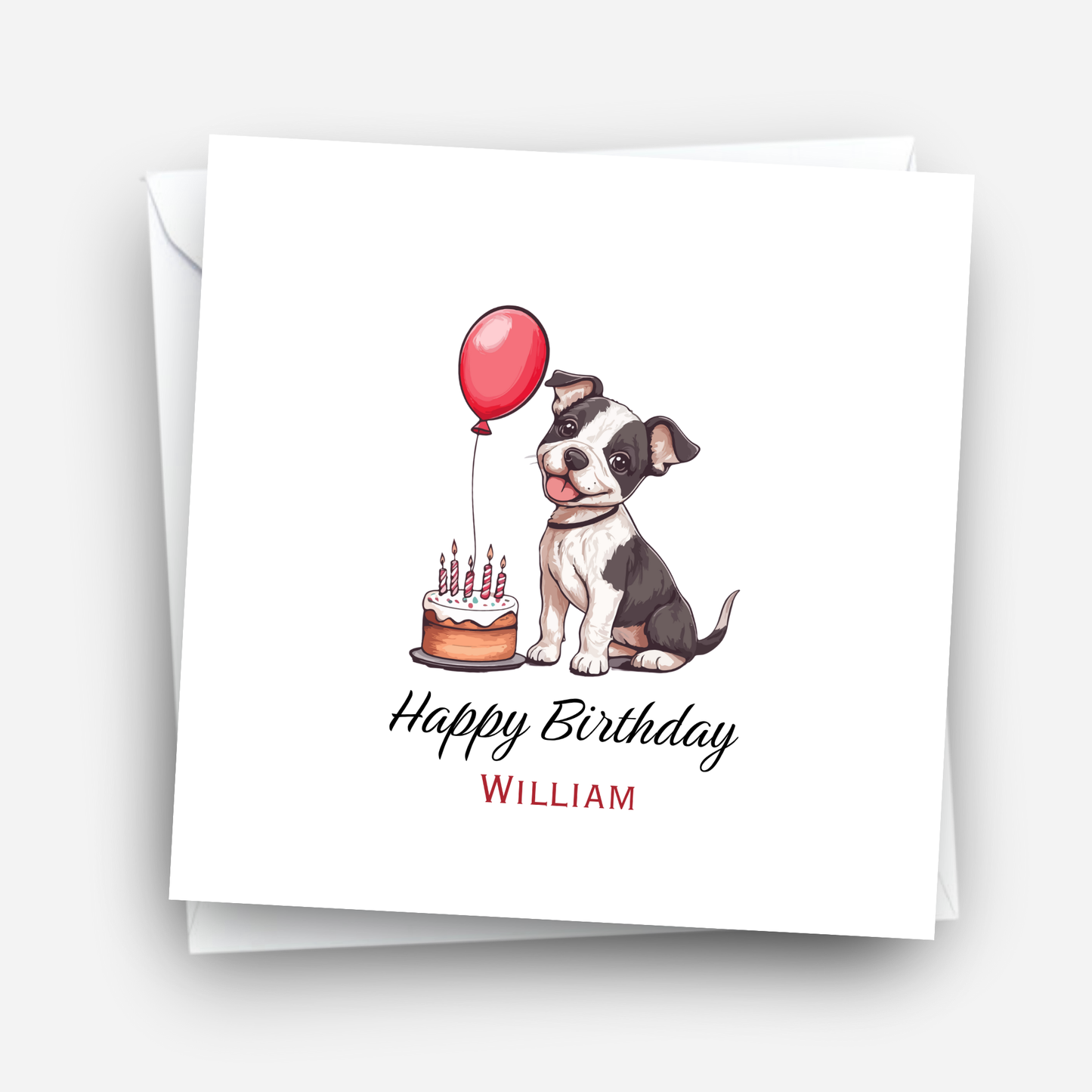 Cute Puppy Birthday Card - C541