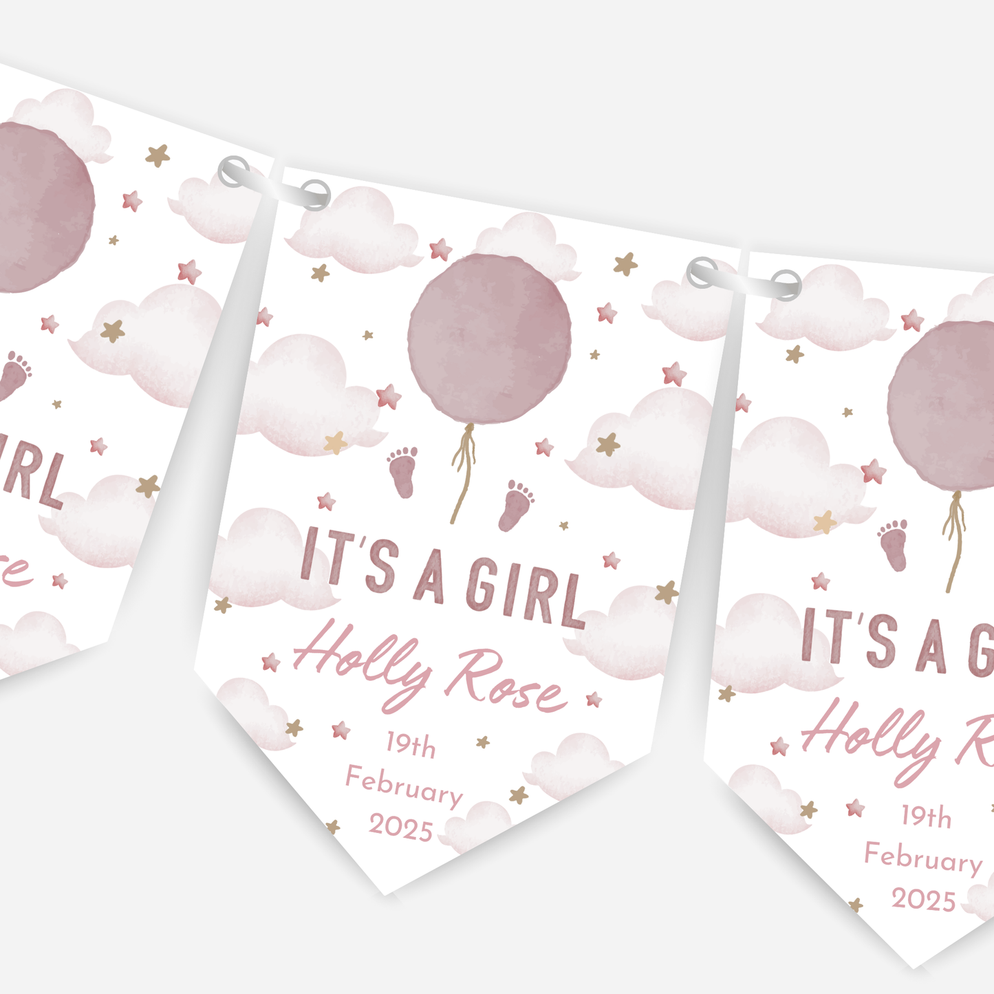 "Its A Girl" Newborn Baby Bunting - B118