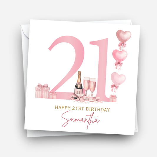 21st Birthday Card - C853
