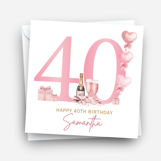 40th Birthday Card - C855
