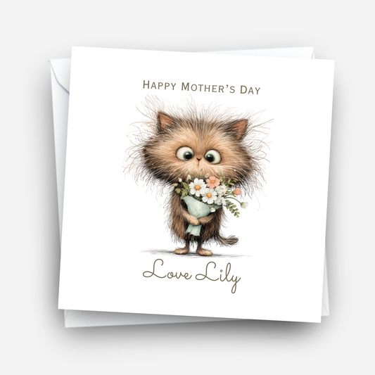 Mother's Day Card - Cute Cat Design - C831