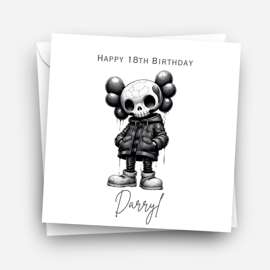 Alternative Creepy Skeleton Card - C582