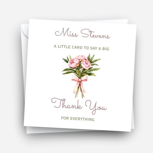 Teacher Thank you Card - C153