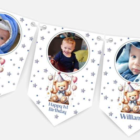 Personalised Any Age Photo Bunting - B193