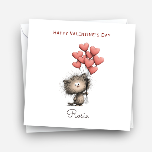 Valentine’s Day Card - Cute Cat Design - C779
