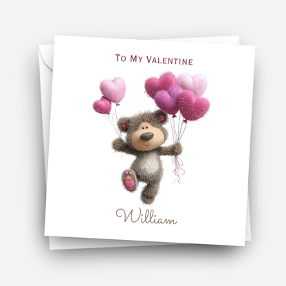 Valentine’s Day Card - Cute Teddy Design - C720