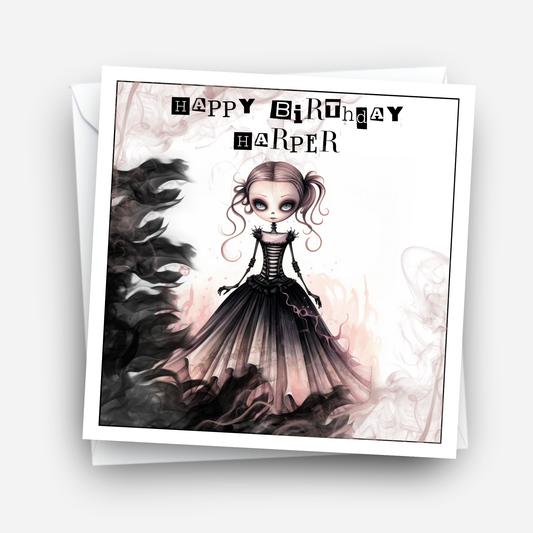 Alternative Gothic Style Birthday Card - C521