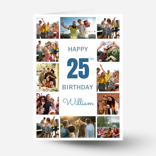 Photo Collage - 12 Photo Memories Card - PC32