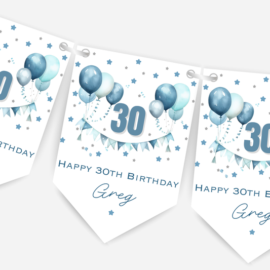 Gorgeous Party Bunting in Five Colours - B195