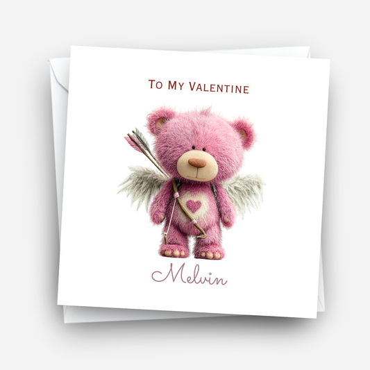 Valentine’s Day Card - Cute Teddy Design - C721