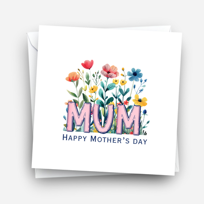Mother's Day Card - Floral Design - C730