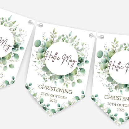 Christening or Baptism Elegant Bunting - B122