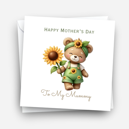 Mother's Day Card - Teddy Bear Design - C755