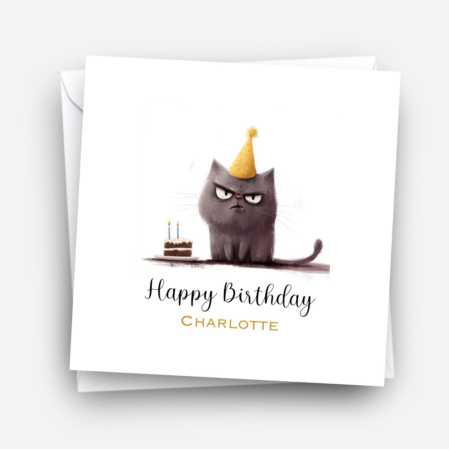 Grumpy Cat Birthday Card - C526