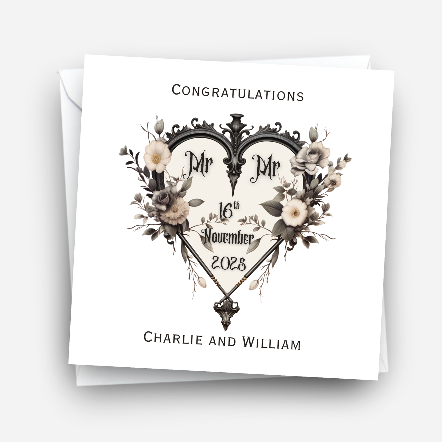 Gothic Style Heart - C639