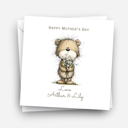 Mother's Day Card - Teddy Bear Design - C832