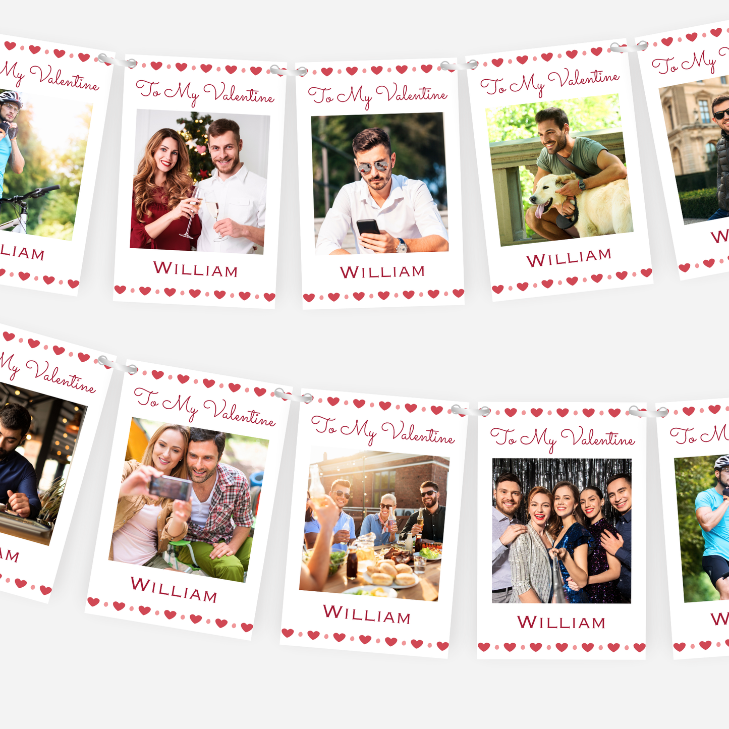 Valentine Photo Bunting - S184V