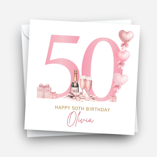 50th Birthday Card - C857