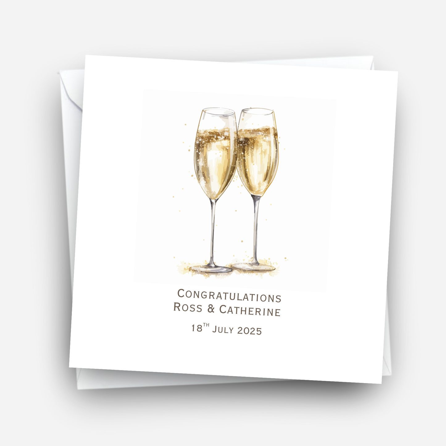 Simple Champagne Glasses - C762