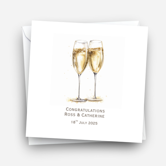 Simple Champagne Glasses - C762