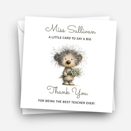 Teacher Thank you Card - C152