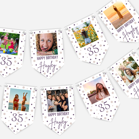 Photo Birthday Smaller Bunting - S129